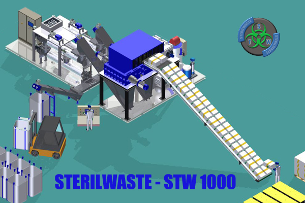 sterilwaste - impianti di sterilizzazione rifiuti a rischio infettivo - stw 1000